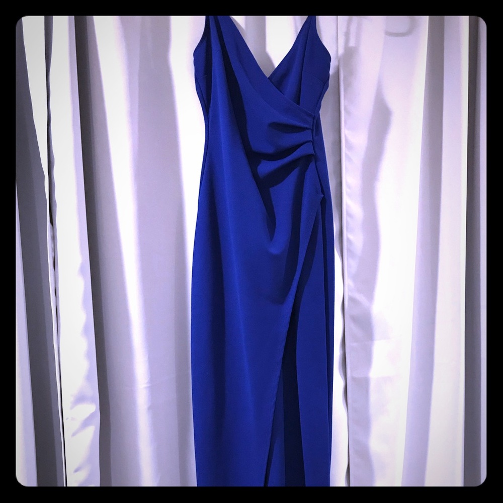 Formal long blue dress